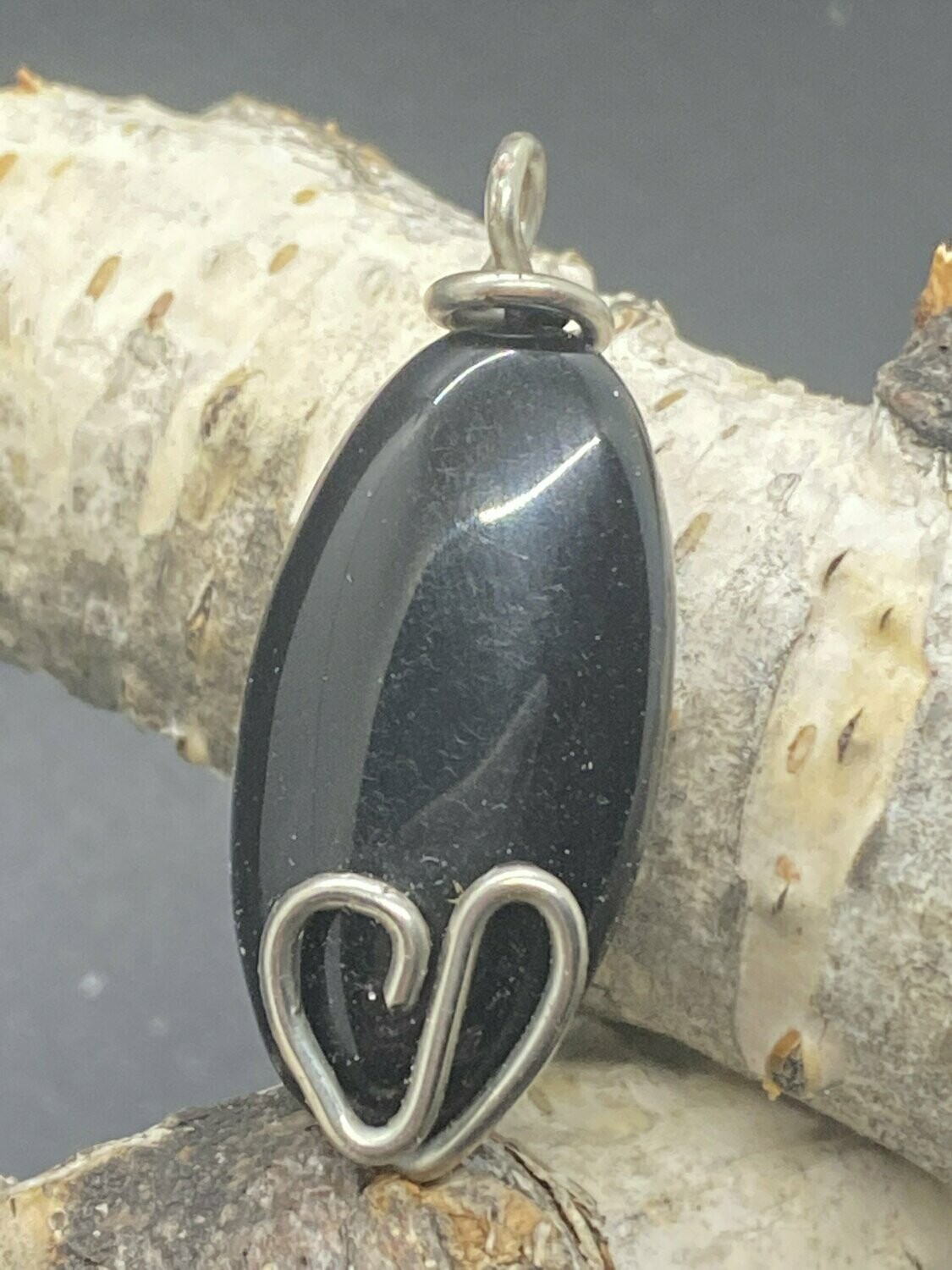 Reversible Obsidian Necklace