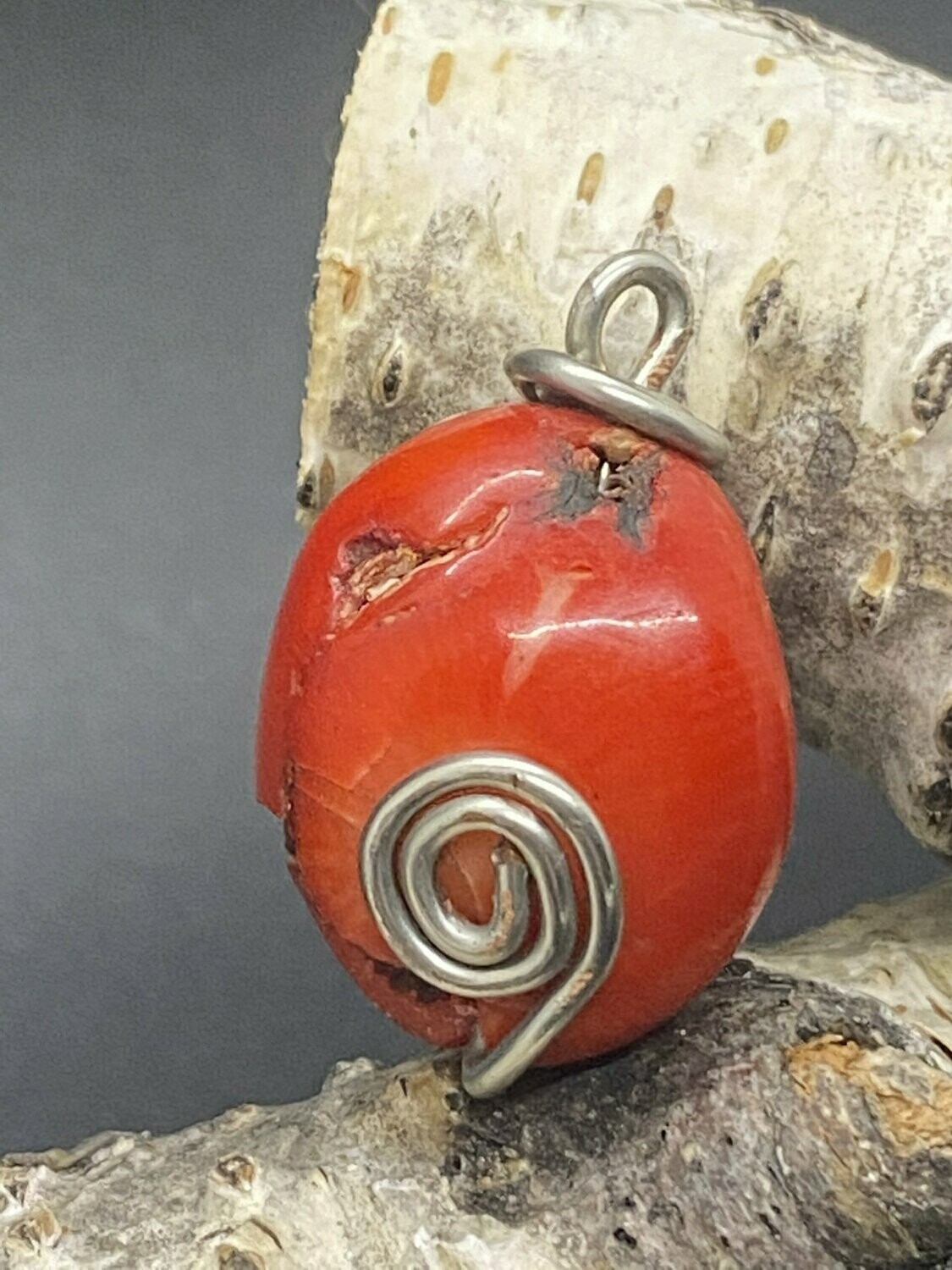Red Bamboo Coral Necklace