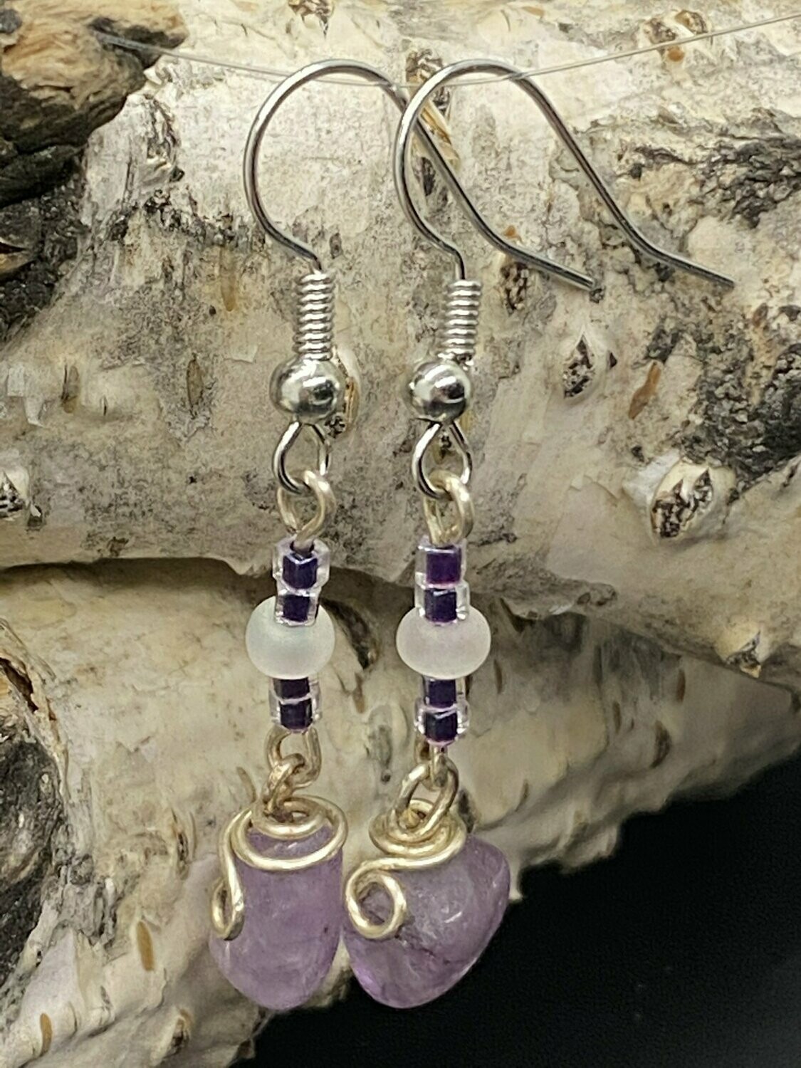 Amethyst Drop Earrings