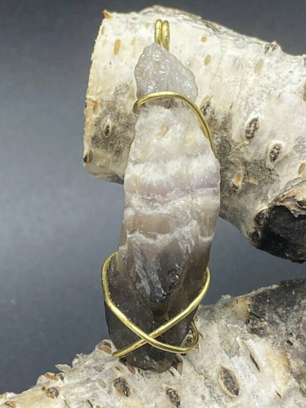Amethyst (Raw Chevron) Necklace