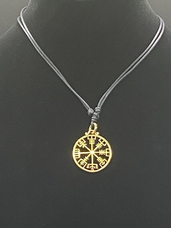 Brass "Vegvisir" Necklace
