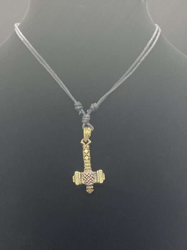 Brass & Copper "Mjollnir" Necklace