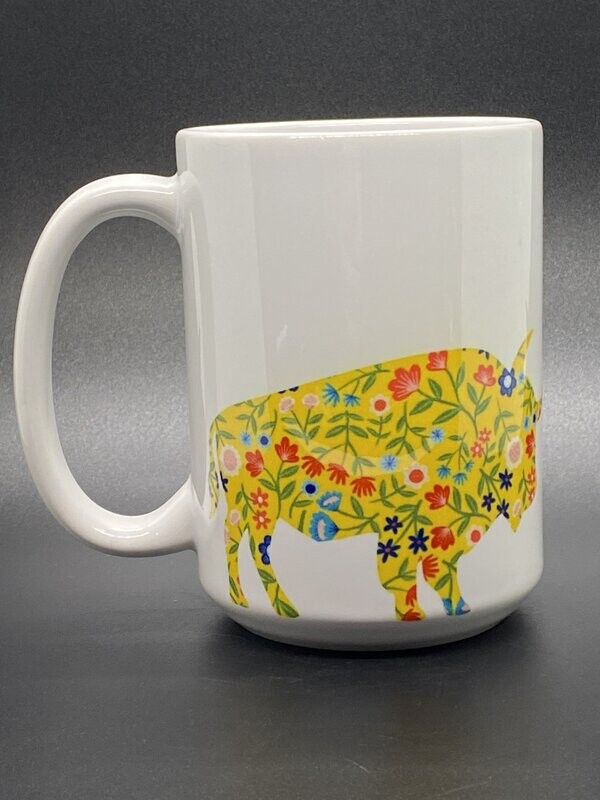 Floral Buffalo Mug