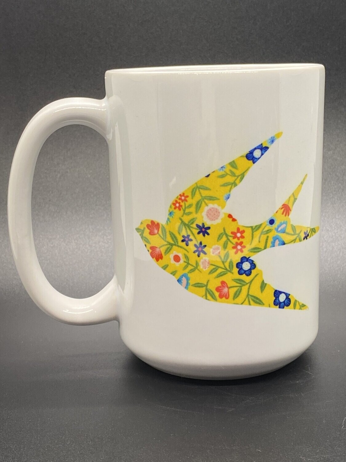 Floral Swallow Mug