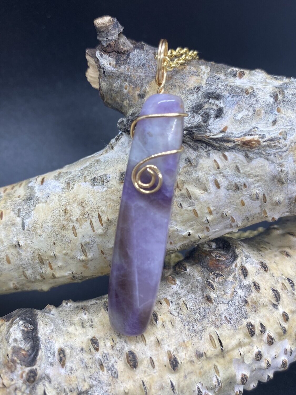 Amethyst Swirl Necklace