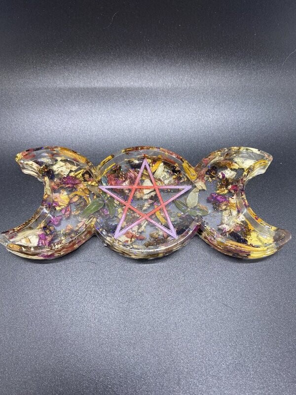 Triple Moon Goddess Tray