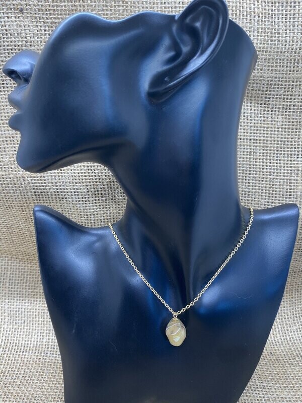 Yellow Opal  Necklace