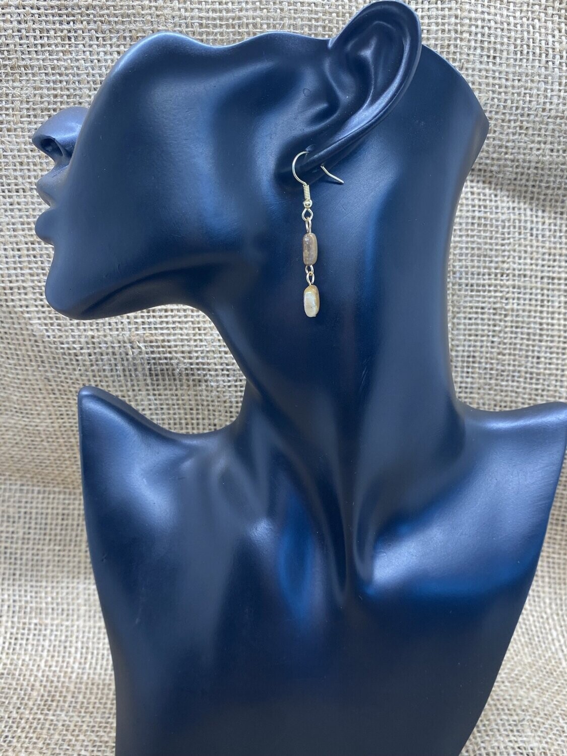 Brown Opal Drop Earrings