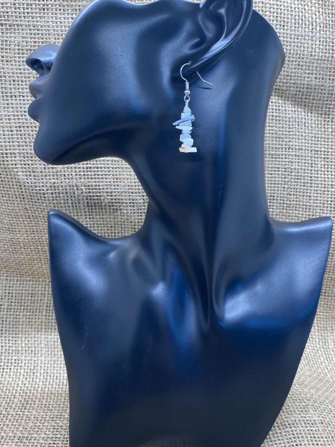 Stacked Opal Drop Earrings