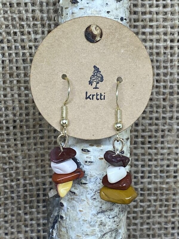 Mooakite Stacked Chip Earrings Mooakite Stacked Chip Earrings