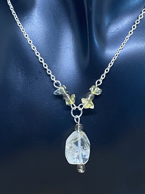 Citrine Drop Necklace