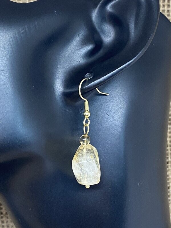 Citrine Drop Earrings (gold)