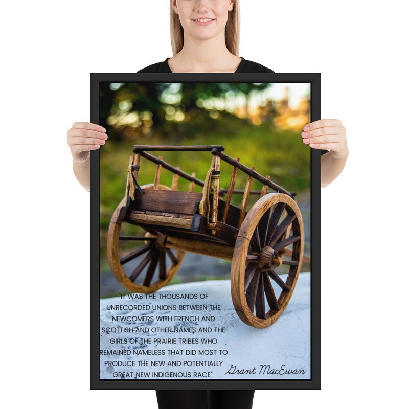 Framed matte paper poster