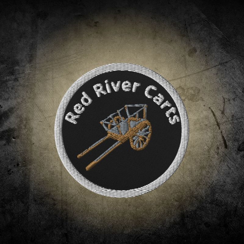 Red River Cart Embroidered Patch