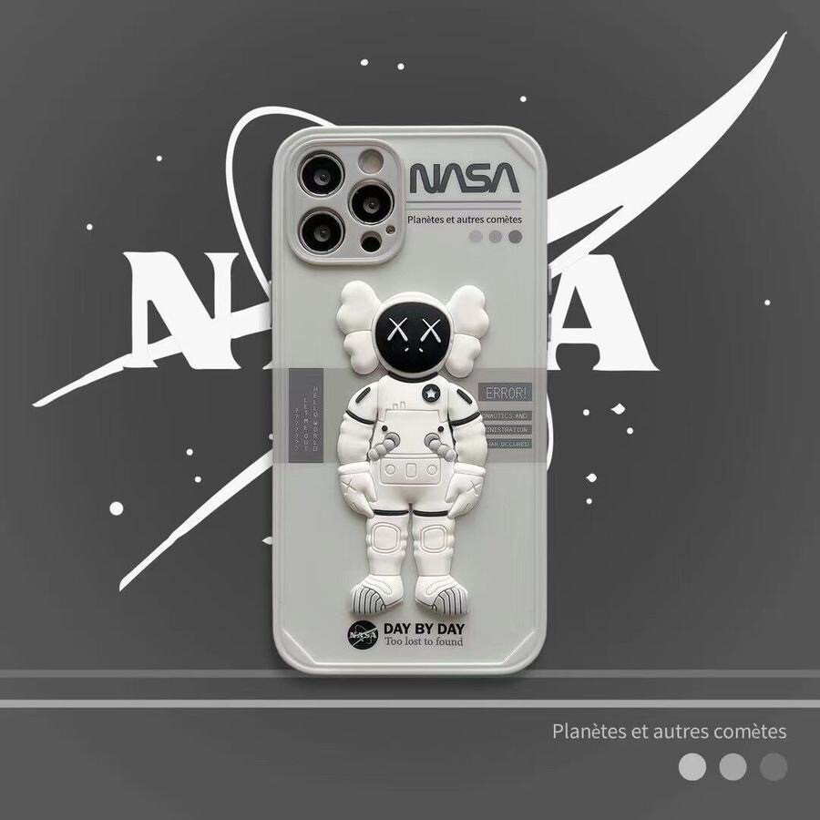 Kaws NASA Astronaut 3D case cover for iPhone 11 ProMax, 12,12pro, 12 ProMax