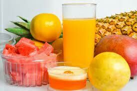 Blended fruit juice
