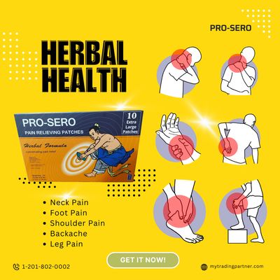 Pain Relief Patch with Chinese Herbs for Healthy Energy  - 10.6in x 6.1in sheets - 10 count