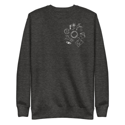 Desde Cero icons Unisex Premium Sweatshirt