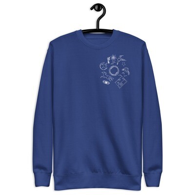 Desde Cero icons Unisex Premium Sweatshirt