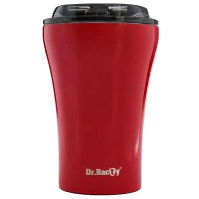 Dr.Bacty Apollo keraamilise kattega kohvikruus 227 ml, red, DRM-APL-RED
