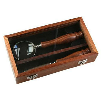 Fair Trade Magnifying Glass and Letter Opener in Box Fair Trade Magnifying Glass and Letter Opener in Box