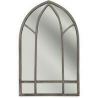 Large Stone Framed Arched Mirror