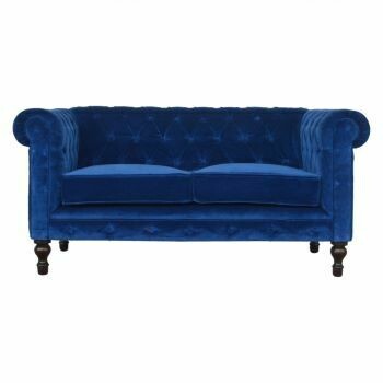 Looks so gorgeous in Royal Blue, this Chesterfield Sofa is extremely comfy.