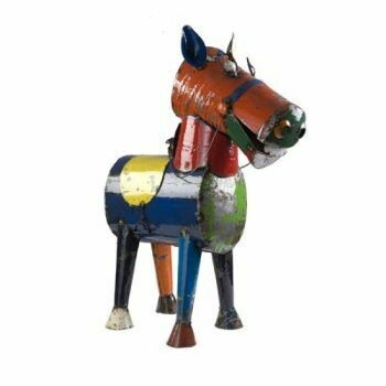 Giddy up there!! Just one look at Henry the Horse and you'll fall in love immediately. A fantastic artwork and is nearly two and a half feet high, and the medium Henry is nearly three feet tall!! Great for the garden or patio, or wonderful indoors!