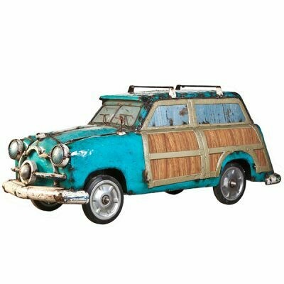 Your own Woody direct from the Surf Route! At over four feet long, this is a great art sculpture but it's more than that! It's also a MASSIVE drinks cooler with a 73 litre capacity for ice and drinks, and can be used as an attractive planter or storage container.