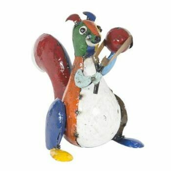 Simon is the naughty boy of the team! He's got his slingshot ready and fully loaded with nut ammunition!