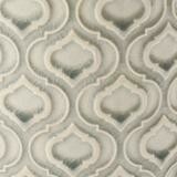 This Venetian design echoes the richness of Rococo style, with slightly raised graceful curves that are beautifully highlighted by the wash of the glaze.  Close up of this design in grey finish