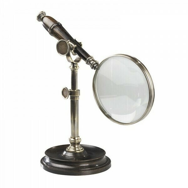Bronze Magnifying Glass with Stand