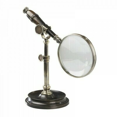 Bronze Magnifying Glass with Stand