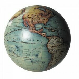Vaugondy Colour Sphere Globe