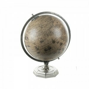A great focal point. This beautifully made vintage globe shows the world as it was in the 1600's.