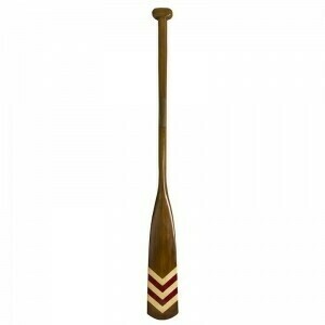 A wonderfully distinctive Royal Barge Oar with an ivory chevron on the red finished blade. Perfect for your nautical decor 
