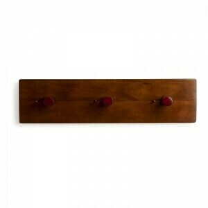 A lovingly finished wooden rack so as you can display three Barnstormer propellers on a wall.