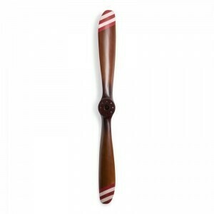 The Barnstormer Propeller No. 1 is one of three propellers that make a lovely display with our Barnstormer Rack, although each one is perfect by itself as a wall display.