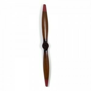 At 186 cm length, this replica World War 1 wooden propellor is finished in dark honey