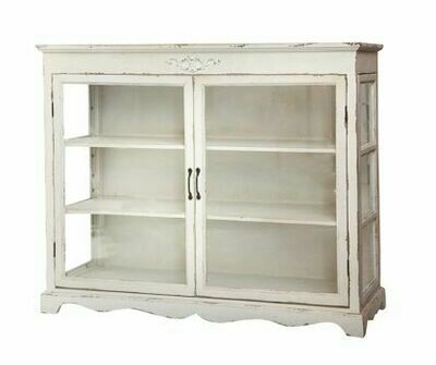 Off White French Styled Display Cabinet