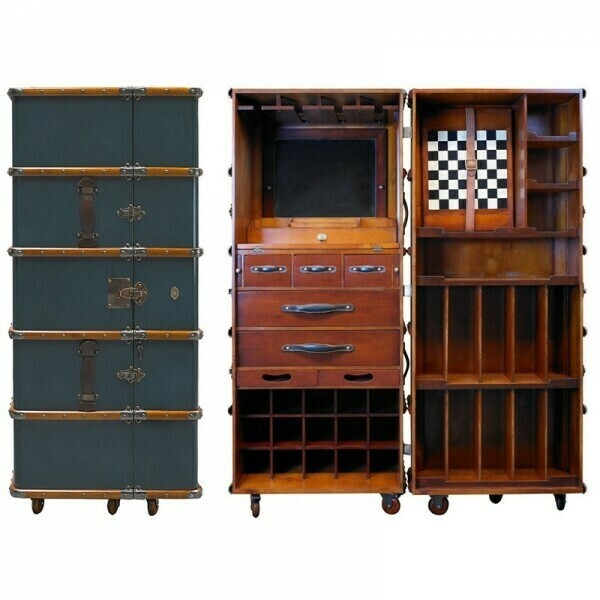 Open it up and you will find an excellent bar that will adorn any guest room perfectly