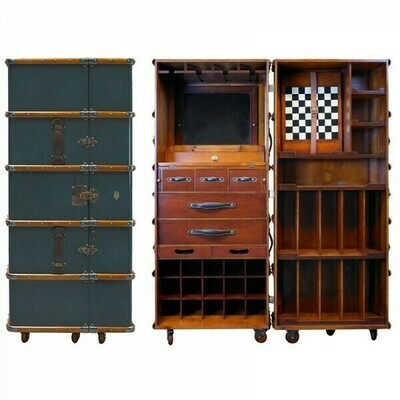 Open it up and you will find an excellent bar that will adorn any guest room perfectly