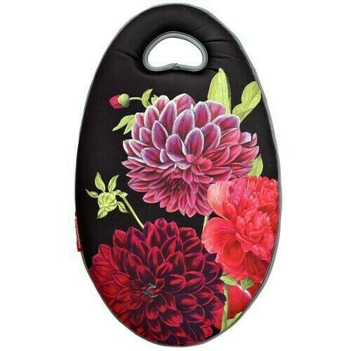 British Bloom Design - dark background with red, pink blooms.
Kneeler