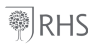 Royal Horticultural Society Logo.
Grey Font colour. Full Picture of a tree in leaf and its roots. Surrounded by a shield half outline. RHS lettering.