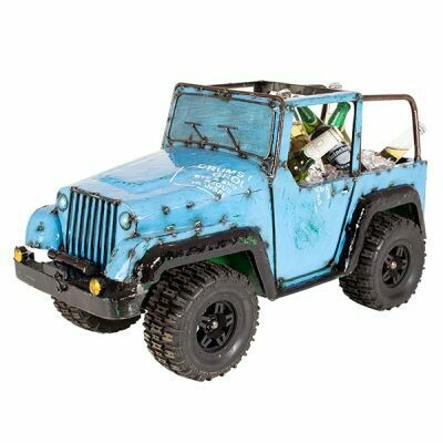 At over two and a half feet long, this 4x4 vehicle has other uses too! It can be used as a drinks cooler and also as a great planter tub. Your choice, but he'll be a centrepiece however you use him.