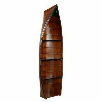 An eye catching bookcase built just like a rowing boat, even for landlubbers who just like to read books!!
It can be used as either a bookshelf unit or as a display shelf unit.