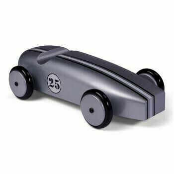 This great silver finished racing car is nearly two feet long, and brings hand crafted beauty to any study, office or living room.