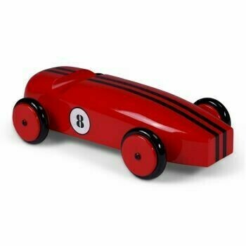 An exceptionally well hand crafted wooden racing car finished in red, and just under TWO FEET LONG!!
Ideal for a display piece in an office, study or on a sideboard or cabinet. 
