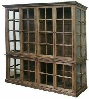 Rouen Large Display Cabinet - Natural
