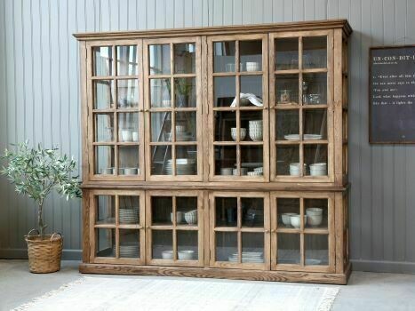 Rouen Large Display Cabinet - Natural
